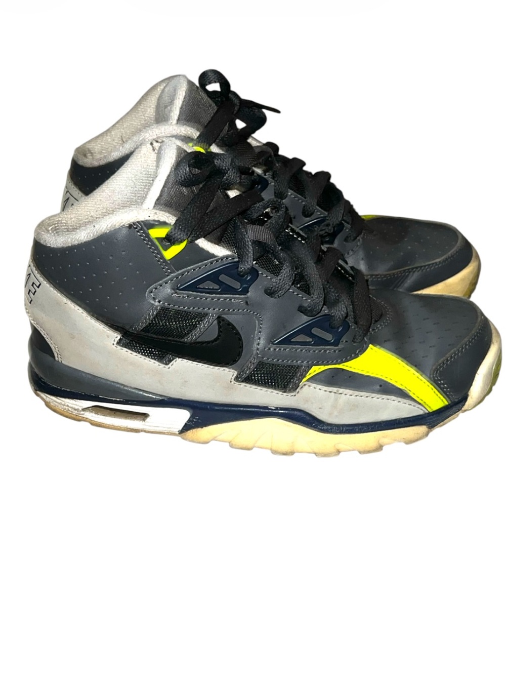 Nike Bo Jackson Air Trainer SC High GS Dark Grey Volt CJ0580-001 Size 4.5